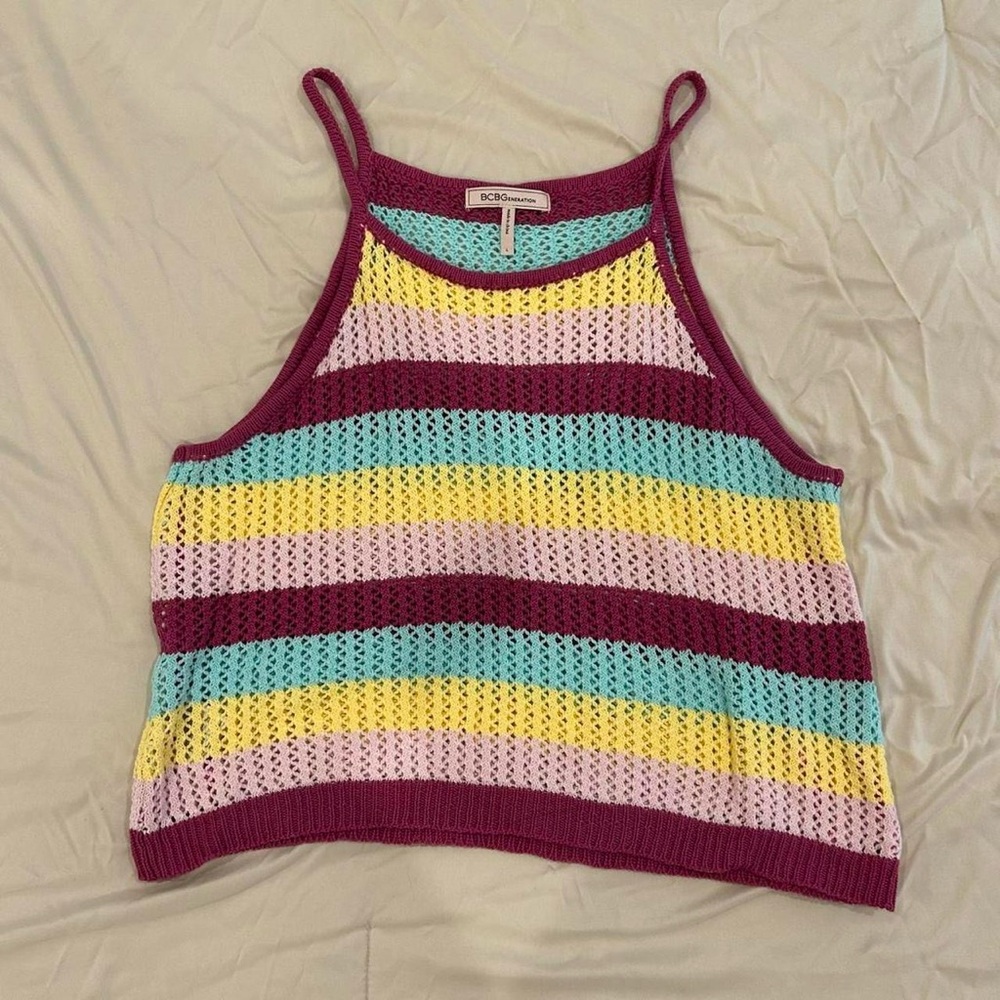 BCBGeneration Multicolor Striped Women's Top